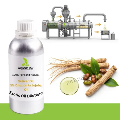 Vetiver Oil 3% Dilution in Jojoba OilVetiveria zizanoides, Simmondsia chinensis